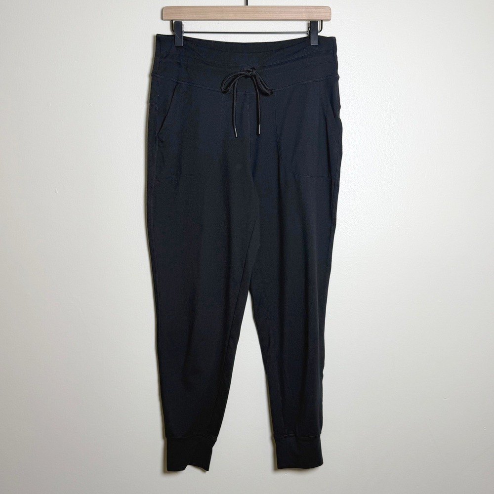 Lole Womens Black High Waisted Drawstring Jogger Pants Size Medium Activewear